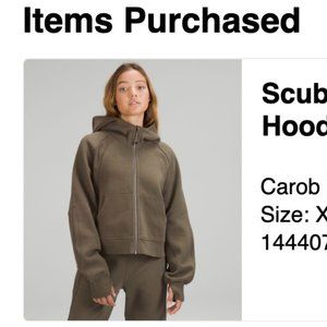 lululemon  Scuba Oversized Full Zip Hoodie  Carob Brown